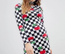 House Of Holland Cherry Print Dress