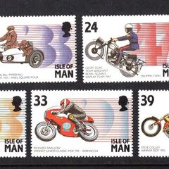 1993 Isle of Man Manx Motor Cycling Events Commemorative Stamps Mint Never Hinged (MNH)