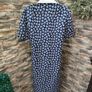 Vintage 1970s 1980s Classy navy white Shirt dress matching neck tie  Postage included Image 6