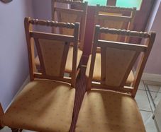 4 wooden chairs