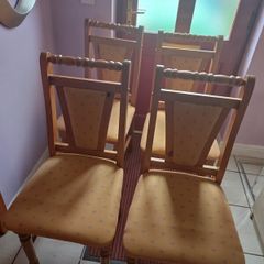 4 wooden chairs