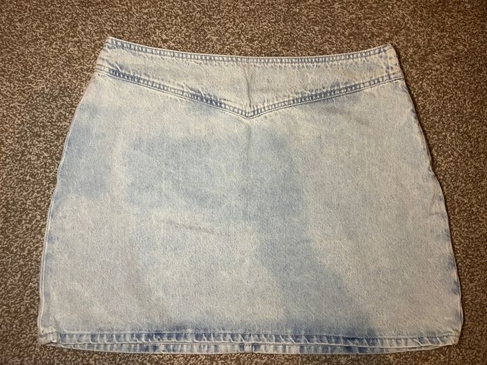 zara denim skirt