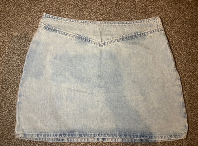 zara denim skirt