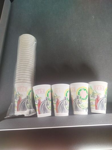 Vintage 1983 Star Wars "Return of the Jedi" Coca-Cola Plastic Cups - Unused Deadstock (Lot of 29)