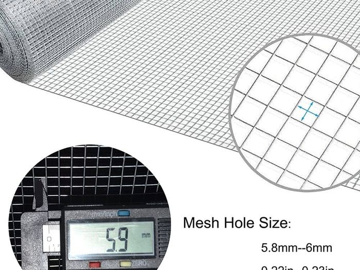 200mmX6m Rodent Mesh Sheet,Welded Steel Mesh Panels,Hot Dip Galvanised Wire Netting Fence Mesh-Stop & Prevent Rat & Mouse and Snake Through