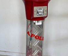 Apollo Spiral Gumball Machine, Red Tower Vending Machine. Retro Game Room & Commercial Display