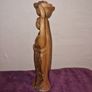 Hand carved wooden woman figure Image 2