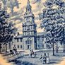 Liberty Blue Independence Hall - classic English transferware from the period of the Bicentennial of American independence Image 6