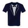 Tuxedo Suit Bow Tie Fancy Dress Stag Party Night T Shirt Tee Top Shirt Great Gift Present Image 3