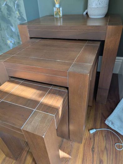 3 wooden side table