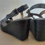 Ladies FRIDA Buckle Detail Slingback Wedge Sandals size 7 UK SALE Image 4
