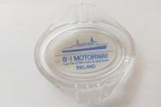 B + I motorway car ferry service to and from Ireland ,glass ashtray,,a slight little chip ,underneath one edge ,,very small,see pictures for condition,,price includes post to anywhere in ireland,,thank you, take as is