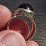 Vintage 9ct Yellow Gold Cabochon Amethyst Solitaire Ring Image 6