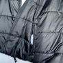 Nike Black Therma-FIT Reversible Short Fit Puffer Jacket White Fleece Coat Size M Image 6