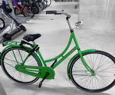 Green Dutch-Style City Bike