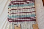 Blarney woollen Mills the recycled throw 57cm x 47 cm Brand new with tags