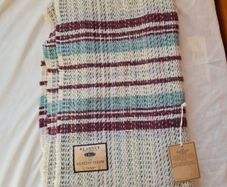 Blarney woollen Mills the recycled throw 57cm x 47 cm Brand new with tags