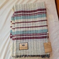 Blarney woollen Mills the recycled throw 57cm x 47 cm Brand new with tags