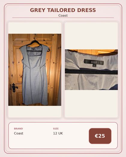 Coast Grey Tailored Dress