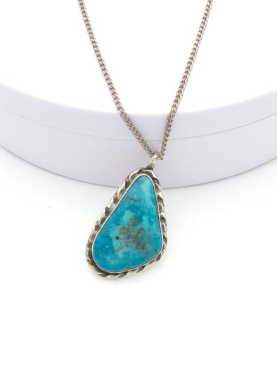 Vintage 925 Sterling Silver & Turquoise Necklace