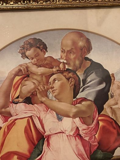 Vintage Michelangelo Doni Tondo Framed Print