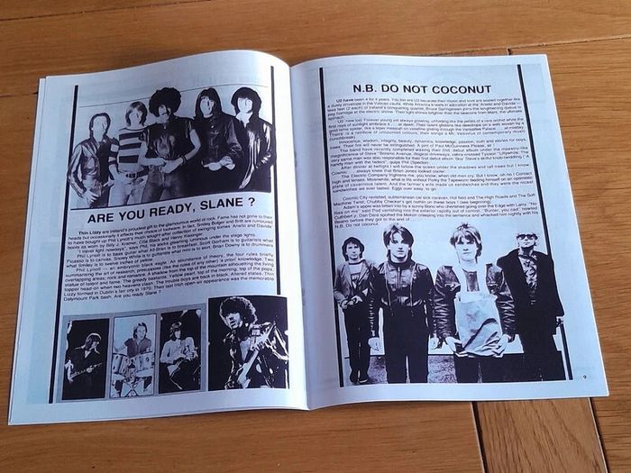 Thin Lizzy Replica Slane Castle 1981 booklet