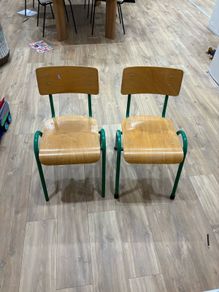Kids play school chairs (x2)