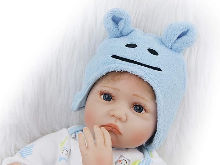 22 Inch 55cm Reborn Baby Dolls Boys Soft Silicone Vinyl Real Life Baby Dolls Handmade Newborn Baby Toys Reborn Babies (FREE POSTAGE)