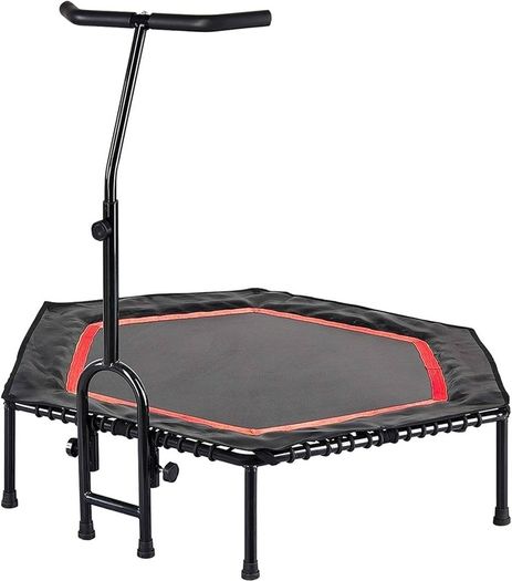 FREE EXPRESS SHIPPING Fit Indoor Fitness Trampoline with Handlebar