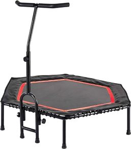 FREE EXPRESS SHIPPING Fit Indoor Fitness Trampoline with Handlebar