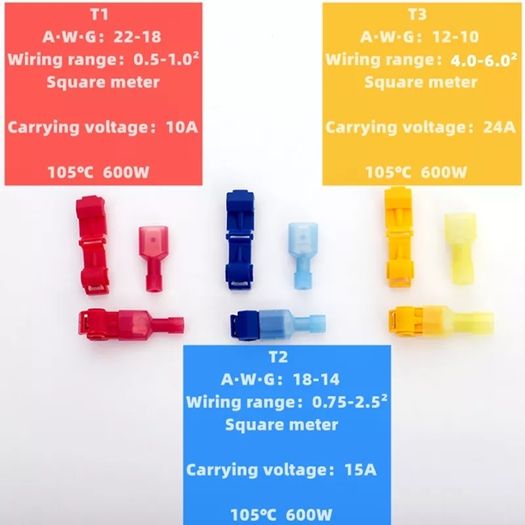 T Tap Wire Connector Quick Electrical Cable Connectors