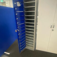Mobile phone secure charger cabinet