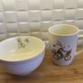 Bunny rabbit bowl and cups Image 6