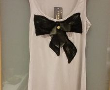 Brand new, Grey vest top with bow detail