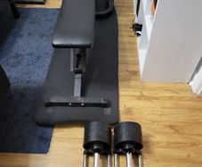 bench and weights