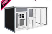 Wood Chicken Coop Hutch Hen House Cage PC Roof w/ Run Nest Box Deluxe 160 x 75 x 80 cm (FREE SHIPPING)
