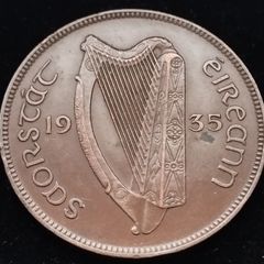 [#2642] - Ireland 1935 | Irish 1d | Irish One Penny | KM.3 | High Grade