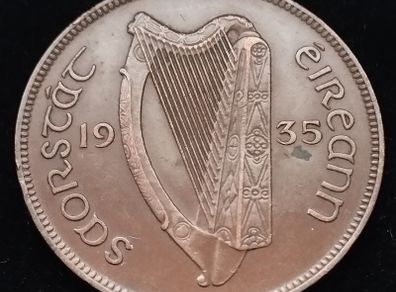 [#2642] - Ireland 1935 | Irish 1d | Irish One Penny | KM.3 | High Grade