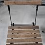 2 IKEA folding tables and 4 matching folding chairs. Image 2