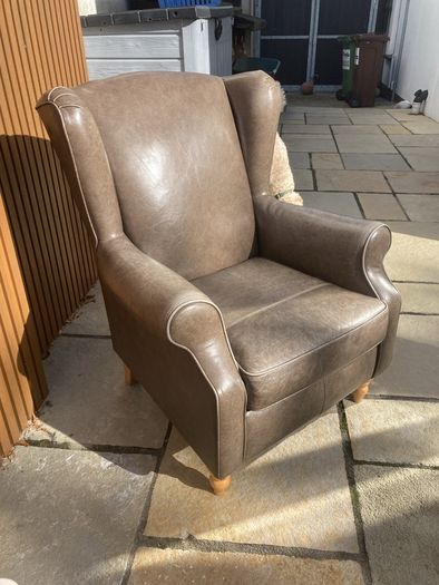 leather armchair
