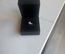 White gold beautiful ring Size N