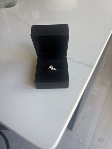White gold beautiful ring Size N