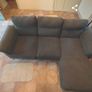 Urgent: Charcoal Grey Left-Hand Chaise Couch Image 2