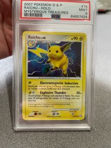 Raichu psa 9 holo Pokemon card