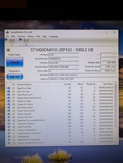 Seagate Barracuda 1TB HDD 7200rpm