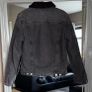 Broken Standard Sherpa Lined Black Denim Jacket M Unisex Image 5