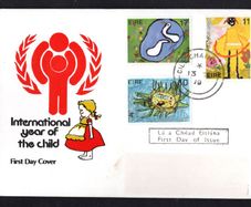 1979 Ireland International Year of the Child Commemorative Stamp Ian Whyte First Day Cover (FDC) with Cill Ceannaigh (Kilkenny) steele cancel