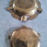 Rare find  2 x Old Vintage Brass Small Ashtrays Insert inside each other for easy cleaning . Image 3