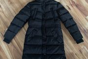 Next black longline puffa coat age 10 as new!