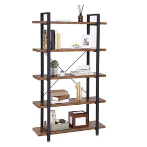 Bookcase Stable standing shelf with 5 shelf levels